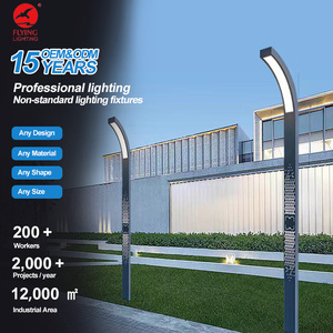 Lámpara de Jardín Moderna OEM de 3m 4m, Lámpara de Calle LED de Aluminio Impermeable IP65 <span class=keywords><strong>para</strong></span> Exteriores con Potencia de 30W/40W/60W <span class=keywords><strong>para</strong></span> Jardín y Paisajismo - Product Image 1