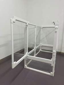 Şeffaf plastik çatı köpek çit kafes küçük orta köpekler için montaj gerekli kapalı kullanım her mevsim Bichon Teddy sınır ötesi - Product Image 2