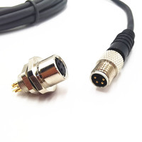 Conector de montaje en Panel, Cable de arnés de Cable eléctrico, M8, A prueba de agua IP67, macho, Circular, calidad asegurada