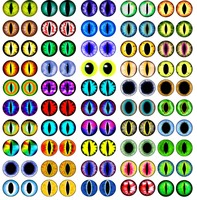 Vente en gros de 100 pièces/sac Yeux de poisson 3D OEM Yeux de pêche réalistes pour la fabrication d'appâts et de montage de mouches