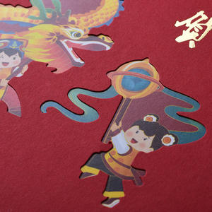 Groothandel Diy Hoge Kwaliteit High-End Bruiloft Verjaardag Kerst Handgemaakte Custom Nieuwjaar Wenskaarten - Product Image 6