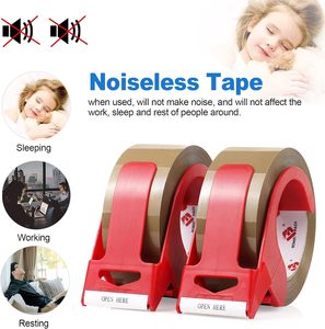 เทปแพ็คสีน้ำตาลไม่มีเสียงรบกวนขนาด1.88นิ้ว <span class=keywords><strong>x</strong></span> 110หลาเทปการจัดส่งสินค้าหนักสำหรับการปิดผนึกการเคลื่อนย้ายสำนักงานและการจัดเก็บ - Product Image 2