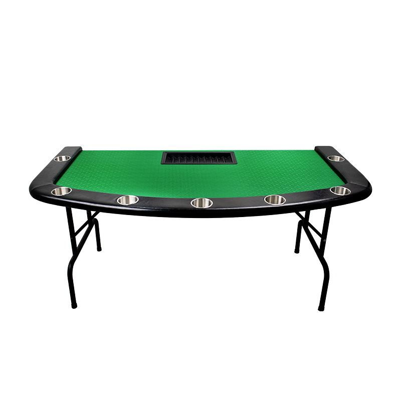 YH прямоугольник 72 дюйма складной металлический откидная ножка казино блэкджек покерный стол для продажи