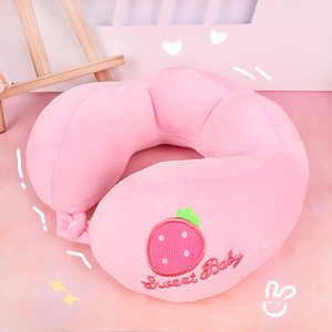 Cuscini a U Personalizzati con Logo Ricamato di Cartoni Animati, Morbidi Cuscini in Cotone Perfetti come Poggiatesta e Cuscini da Viaggio - Product Image 1