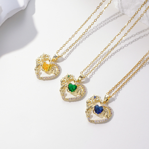 สร้อยคอคู่รักสไตล์พังก์น่ารักทันสมัย จี้รูป<span class=keywords><strong>คน</strong></span>กอดกัน ของขวัญวันแม่ ของขวัญวันเกิดสำหรับคุณแม่ - Product Image 1