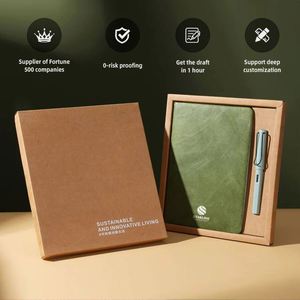 Caja de Regalo Personalizada FUXI de Papel DP Reciclable para Actividades Corporativas, Cuadernos Promocionales Personalizados, Juego de Tazas de Café, Corcho, Cuero PU - Product Image 1