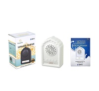 Lampu malam dekorasi dinding mini Quran Led, lampu malam 3d dengan Remote Control dapat diredupkan berwarna