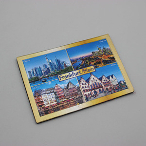 Imán de Refrigerador de Aluminio con Diseño de <span class=keywords><strong>Frankfurt</strong></span>, Alemania, Recuerdo - Product Image 3