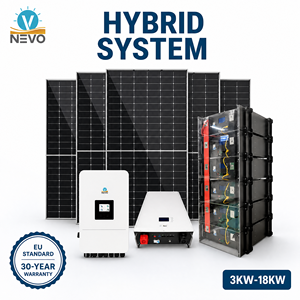 Kit de Sistema de Energía Solar Nevo de 3kw-18kw, Completo, 220v, para Hogar, Fuera de la Red, Conjunto Completo Nsm-3k-18k-hy, Gestión de Energía de Alta Eficiencia - Product Image 1