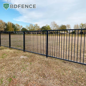 Barandilla Industrial de acero de zinc de 6 pies, Panel de valla de acero, parque de jardín doméstico, puerta decorativa de Metal de hierro, enrejado y cercado para el hogar - Product Image 4