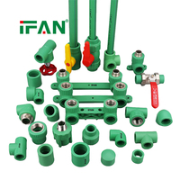 IFAN EN 15874 Raccords PPR sans défaut, moulés par injection toutes tailles, PN25, coudes et tés pour alimentation en eau