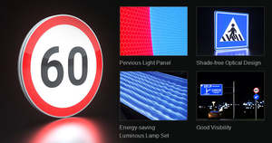 لافتة دائرية من الألومنيوم، مناسبة لإشارات تحديد السرعة على الطرق، مثل: 'ممنوع استخدام البوق'، 'حد الارتفاع'، 'حد العرض' - Product Image 5