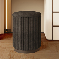 Hanyee 2024 Tabouret de coiffeuse avec rangement, vente chaude, style nordique, luxe, siège doux rond pour chambre à coucher