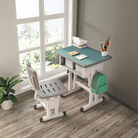 Table d'étude d'étudiant en MDF moderne 60x40cm avec ensemble de chaises en métal pour chambre à coucher salon meubles de bureau à domicile