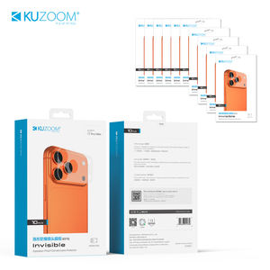 16 प्रो और 17 प्रो मैक्स (6 एच कठोरता) के लिए नए आगमन टेम्पर्ड ग्लास अदृश्य कैमरा स्टिकर बैक प्रोटेक्टर - Product Image 4