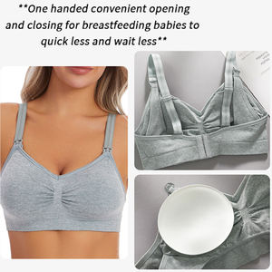 <span class=keywords><strong>Reggiseno</strong></span> da <span class=keywords><strong>Allattamento</strong></span> Senza Cuciture Taglie Forti OEM, Bralette per <span class=keywords><strong>Allattamento</strong></span> Antistatica in Tessuto Traspirante, Design per Facile <span class=keywords><strong>Allattamento</strong></span> - Product Image 3