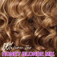 Perruque de cheveux humains 5x5 avec dentelle frontale sans colle, ondulations souples, blond miel, ombré noir naturel avec reflets rougeâtres, mixte
