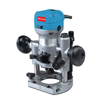 Maxtol ER8-750 Fresadora Eléctrica Industrial Manual Multiusos Básica, Mandril de 8mm, 750W, 33000rpm, Herramienta Metálica para Principiantes