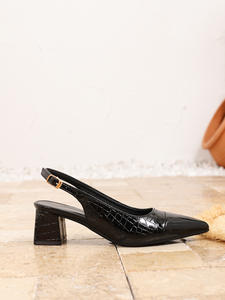 Sandalias de Tacón Alto Xuanhui, Estilo Moderno, Punta en Pico, Tira Ancha, Casuales y Cómodas para Mujeres y Damas - Product Image 5