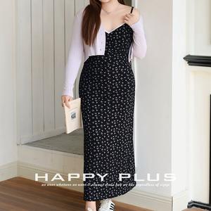 Robe Camisole Grande Taille Femme à Imprimé Floral Col en V Taille Naturelle Détail Dentelle N9196 - Product Image 2