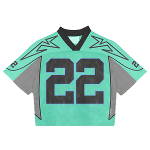 Maillot de football léger pour homme, coupe carrée, en maille respirante, avec logo personnalisé imprimé, épaules tombantes, style streetwear, vente en gros usine - Product Image 4