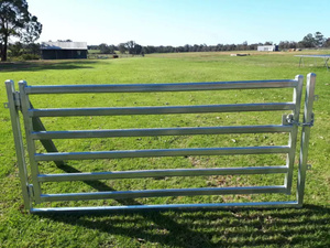 गैल्वेनाइज्ड बाड़ पशुधन गेट मवेशी घोड़े पैनल फील्ड मवेशी भेड़ बाड़ - Product Image 6