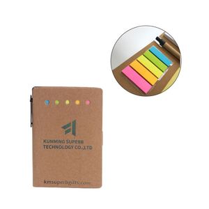Carnet miniature personnalisé avec logo, couverture rigide en papier kraft, format de poche portable, bloc-notes adhésif pour étudiant - Product Image 3