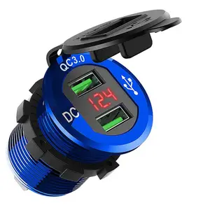 Bus For Honda Voltmeter Dual Usb Charger 3.1a Lighter Socket & Switch