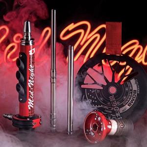Original Russia El Bomber Mid Night Hookah Aluminum Alloy Stylish Metal Factory Direct Shisha Bowl <b>Head</b> <b>Hose</b> Luxury Hookah Set - Product Image 2