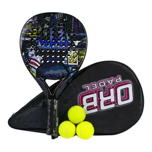 Racchetta da paddle in carbonio lucida 3K con il produttore di lame da Padel HR3 EVA padel