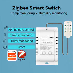 ZB-TDQ-16A-220v-TH Zigbee Tuya สมาร์ทสวิตช์ควบคุมอุณหภูมิและความชื้น รีเลย์ควบคุมแบบล็อคตัวเอง โมดูลไร้สาย - Product Image 4