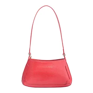 High Quality Crocodile Pattern Girls Sling Shoulder Bags Wholesale Designer Modern Dainty Purse Underarm Clutch Custom Handbags