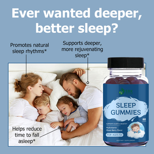 High Quality Sleep Gummies with Total Sugars Rejuvenating Sleep Restorative Manufacture Supports Deepe Gummies - Product Image 3