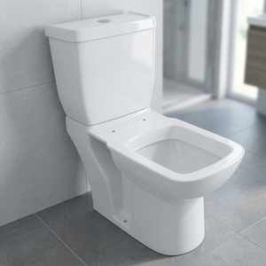Inodoro de Dos Piezas con Montaje en Suelo Modelo Italiano Vistaar, Juego de Artículos Sanitarios de Cerámica de Alta Calidad - Product Image 4