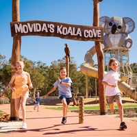 Équipement de terrain de jeu extérieur commercial Koala, structure de terrain de jeu complexe pour enfants, résistante, solution personnalisable