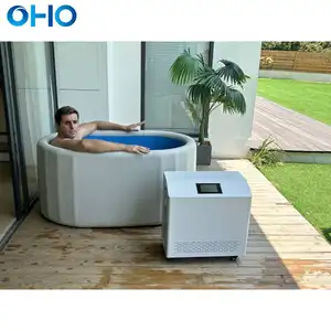OHO Customized Size Inflatable Portable Ice Barrel Bathtub Ice Bath Cold Therapy Plunge