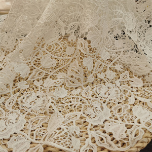 Nouvelle dentelle guipure double face en tissu pour robes longues de femme, accessoires de robe de soirée et de mariage - Product Image 4