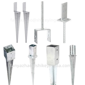 Nhà Máy Tùy Chỉnh Nhiệm Vụ Nặng Nề Nhúng Nóng Mạ Kẽm Bài Neo Hỗ Trợ Khung Giá Cho Hàng Rào Gỗ Bài Cơ Sở - Product Image 4