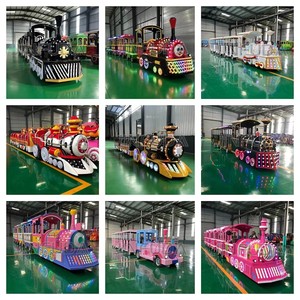 <span class=keywords><strong>Train</strong></span> électrique touristique sans rail avec remorque pour le divertissement en centre commercial extérieur et attraction touristique - Product Image 6