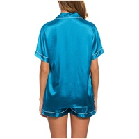 Ensemble de vêtements de détente en satin de luxe pour femmes - 2 pièces - Pyjama doux et soyeux - Vêtements de maison confortables