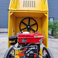 Bétonnière à roues de grande capacité 700L pour les projets de construction, équipement de mélange de béton