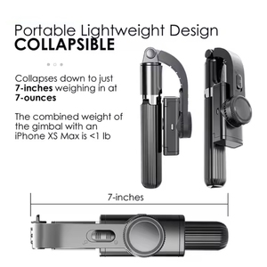 Stabilisateur portable <span class=keywords><strong>L08</strong></span> en aluminium anti-tremblement, trépied perche à <span class=keywords><strong>selfie</strong></span> pliable pour smartphone et vlogging - Product Image 3