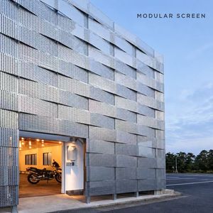 Muro Cortina Modular de Metal Perforado, Revestimiento de Fachada de Fácil Montaje para Exteriores de Edificios Industriales - Product Image 1