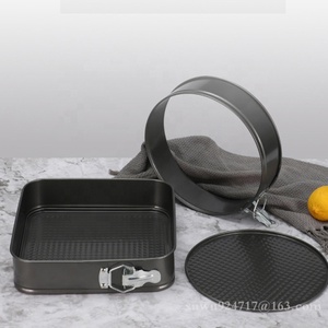 Moldes para pasteles extraíbles con fondo DIY personalizados, 3 uds., juego de moldes para pasteles, <span class=keywords><strong>molde</strong></span> para hornear antiadherente, utensilios para hornear, juego de bandejas para hornear de acero al carbono - Product Image 5