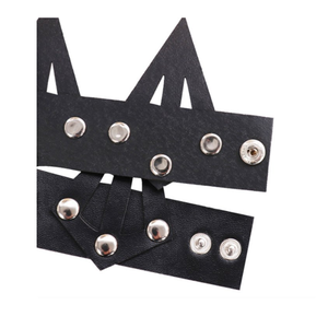 YY تاج ملكة جلد إبداعي هالوين مسنن تأثيري كرنفال رأس أسود قوطي تيجان حفلات قوطية - Product Image 5