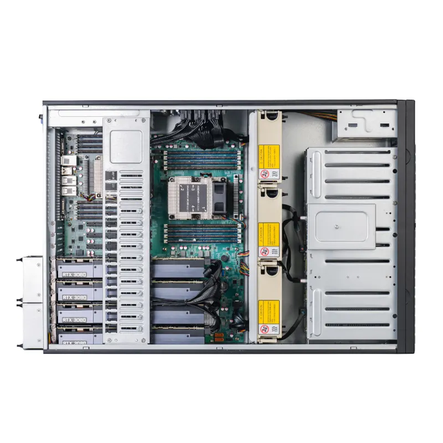 AiLFond Brand AI GPU Server for DeepSeek 671B 8* RTX 3080 20G 2* 9554 16* DDR5 RECC 32G 4U Server Chassis only chassis