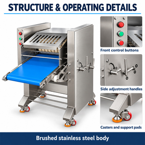 Machine automatique de dégraissage du porc NSFA-620 avec une largeur de coupe de 620 mm - Product Image 6