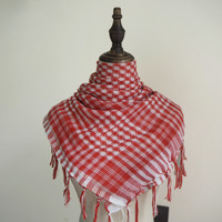 Écharpe tactique du désert, foulard Keffiyeh à motif écossais, Shemagh imprimé numérique, style arabe, châle ethnique