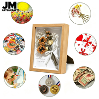 Bingkai Shadow Box MDF Berongga 3CM 5CM Kedalaman, Pemasangan Dinding, untuk Bunga Kering, Foto, Medali, Kenang-kenangan, Pajangan Kayu, Ukuran Kustom, Grosir