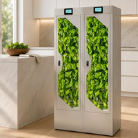 Armoire de culture hydroponique 1800 mm, système de jardinage intérieur intelligent, agriculture verticale, boîte de culture de plantes, double écran, maison, restaurant